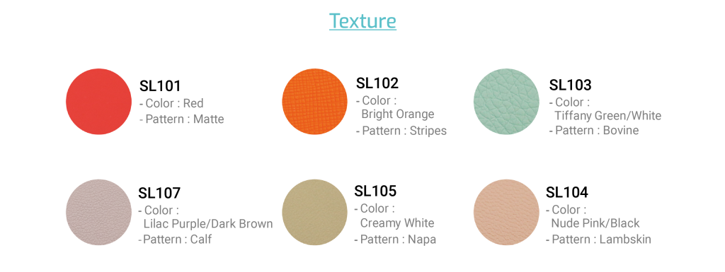 The textures of Compo-SiL® Silicone Leather with Fabric