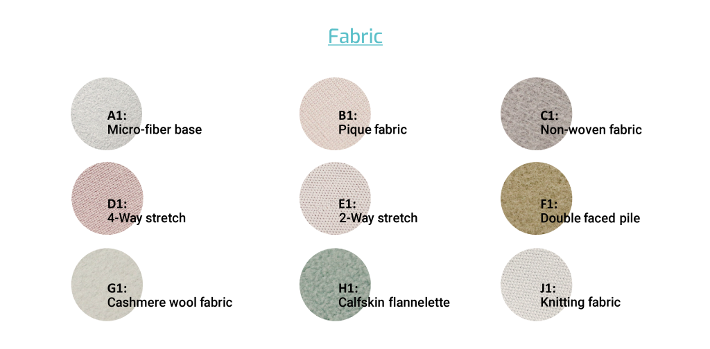 The fabric of Compo-SiL® Silicone Leather with Fabric