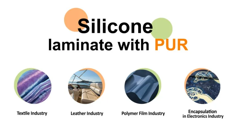PUR laminate/adhesive for silicone